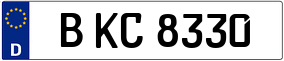 Trailer License Plate